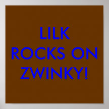 ROCHES DE LILK SUR ZWINKY ! AFFICHE
