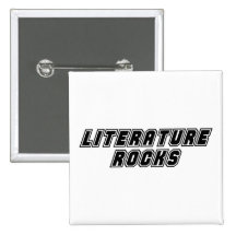 Roches de littérature badge avec épingle
