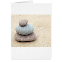 Roches de zen carte de vœux