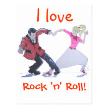 Rock d'amour ! carte postale