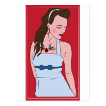 rockabilly carte postale