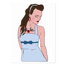rockabilly carte postale