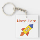 Rocket Keychain personnalisé par bateau Porte-clef
