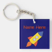 Rocket Keychain personnalisé par bateau Porte-clés