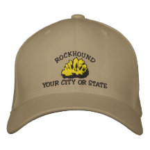 Rockhound saisissent votre ville ou état brodé casquette brodée