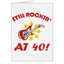Rockin toujours à 40 ! cartes de vœux