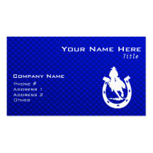 Rodéo bleu modèle de carte de visite