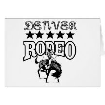 Rodéo de Denver Carte De Vœux