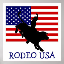 RODÉO ETATS-UNIS AFFICHE