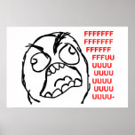 rofl comique de lol de meme de rage de visage de r posters