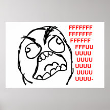 rofl comique de lol de meme de rage de visage de r posters