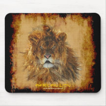 Roi africain de lion de l'art Mousepad de jungle Tapis De Souris