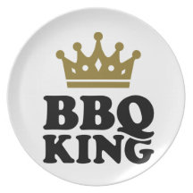 Roi de BBQ Assiette Pour Soirée