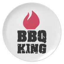 Roi de BBQ Assiette Pour Soirée