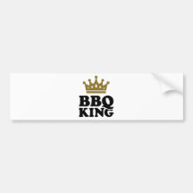 Roi de BBQ Autocollant Pour Voiture