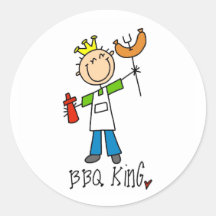 Roi de BBQ Autocollants