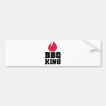 Roi de BBQ Autocollants Pour Voiture