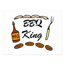 Roi de BBQ Carte Postale