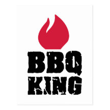 Roi de BBQ Carte Postale