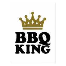 Roi de BBQ Cartes Postales