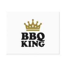 Roi de BBQ Impression Sur Toile