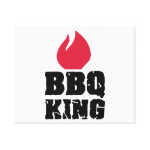 Roi de BBQ Impression Sur Toile