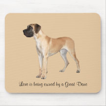 Roi de great dane des chiens Mousepad Tapis De Souris