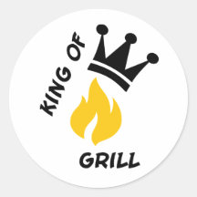 Roi de gril autocollant