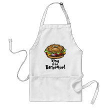 Roi de l'hamburger de BBQ de barbecue Tablier