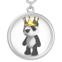 roi de panda du bébé 3d bijouterie fantaisie