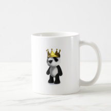 roi de panda du bébé 3d tasse