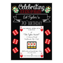 Roi de soixante-dixième invitation de fête d'anniv