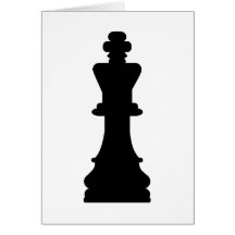 Roi d'échecs carte de vœux