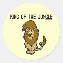 Roi des autocollants de jungle
