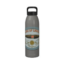 Roi du cigare vintage de fumée drôle bouteille d'eau réutilisable