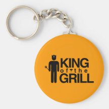 Roi du gril porte-clefs