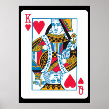 Roi et reine des coeurs affiche