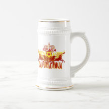 Rois jumeaux de football de taureaux de faire rage tasse