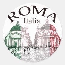 Roma a embouti autocollant
