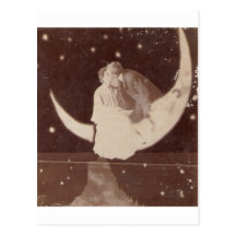 Romance antique carte postale