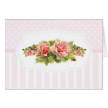 Romance rose cartes de vœux