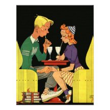 Romance vintage, ados dans l'amour au magasin de s invitations personnalisées
