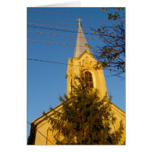 Romania,Local church Greeting Card