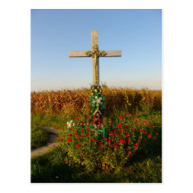 Romania, Wayside shrine  crucifix Post Card