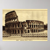 Rome, Colosseum dans C. 1900 Posters