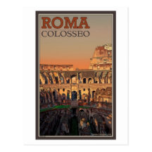 Rome - Colosseum et la lune Carte Postale