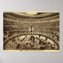 Rome, divertissement dans le Colosseum Poster