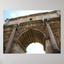 Rome - forum - voûte d'AFFICHE de Titus