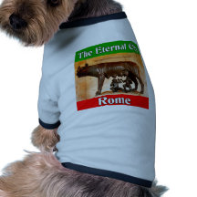 Rome la ville éternelle t-shirt pour chien