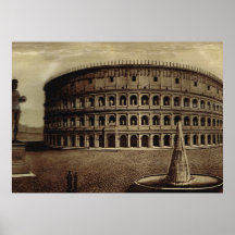 Rome, l'impression de l'artiste de Colosseum Poster